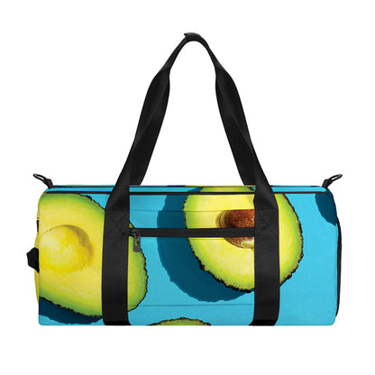 Avocado Cut In Half Print Gym Bag