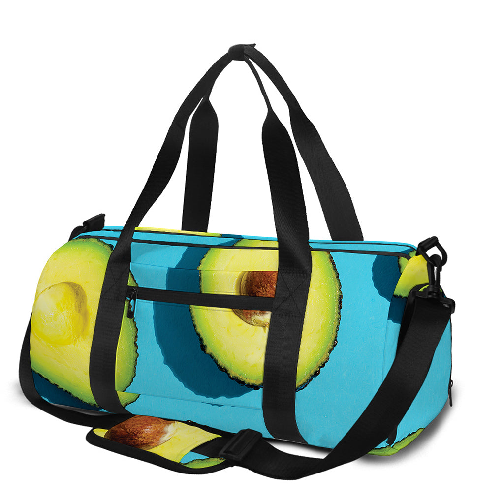 Avocado Cut In Half Print Gym Bag