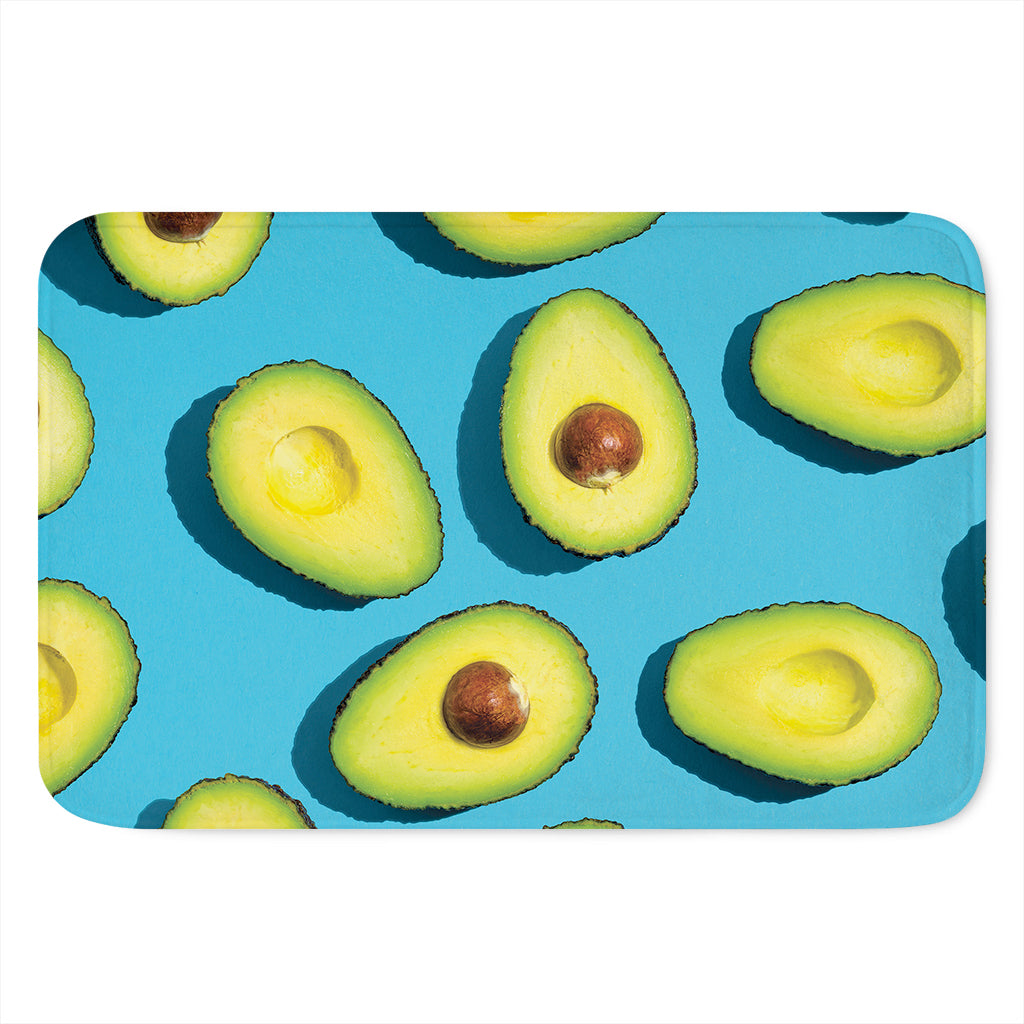 Avocado Cut In Half Print Indoor Door Mat
