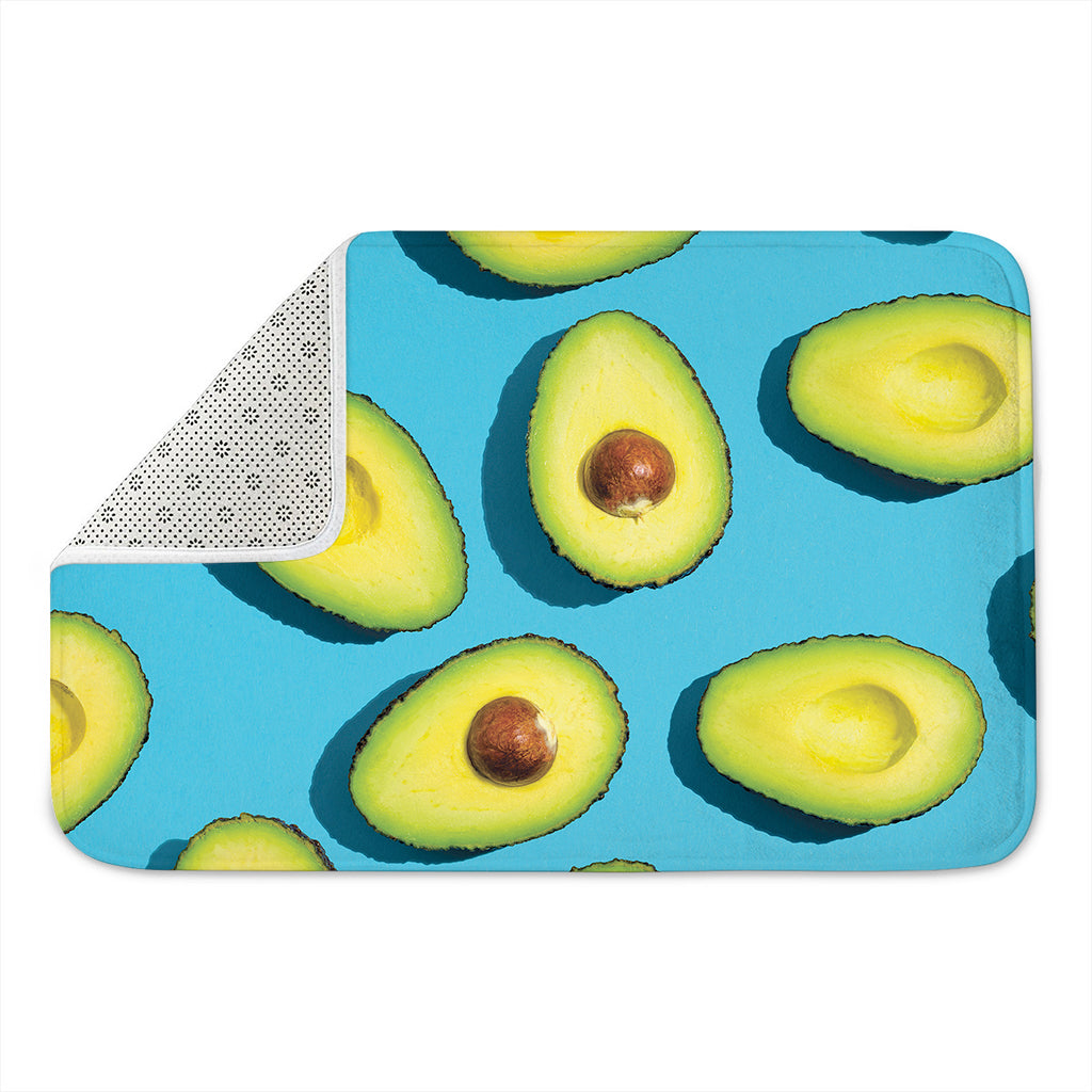 Avocado Cut In Half Print Indoor Door Mat