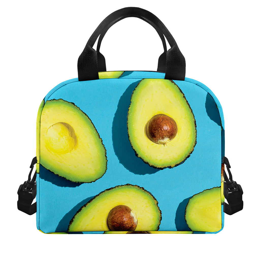 Avocado Cut In Half Print Insulated Lunch Bag