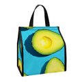 Avocado Cut In Half Print Insulated Lunch Tote