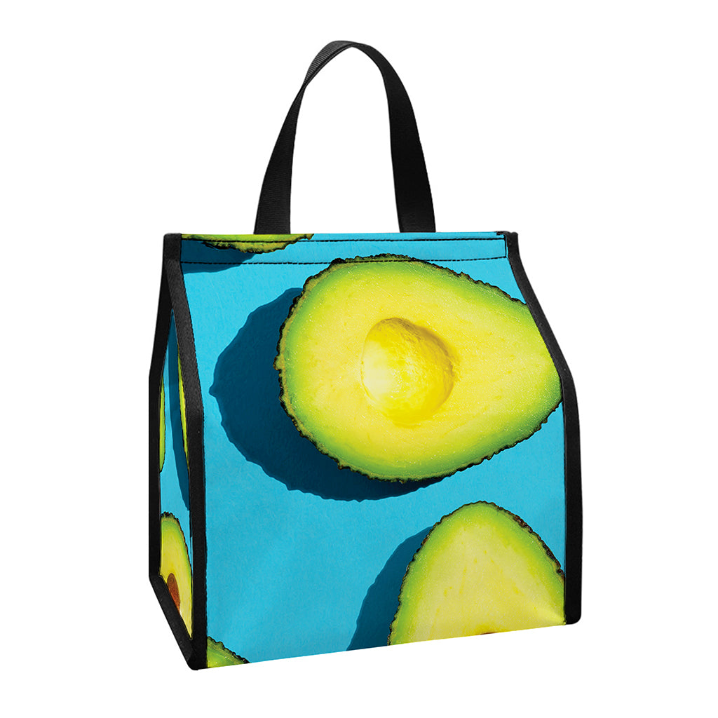 Avocado Cut In Half Print Insulated Lunch Tote
