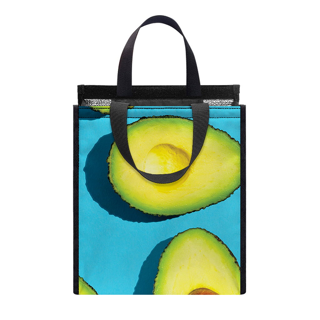 Avocado Cut In Half Print Insulated Lunch Tote