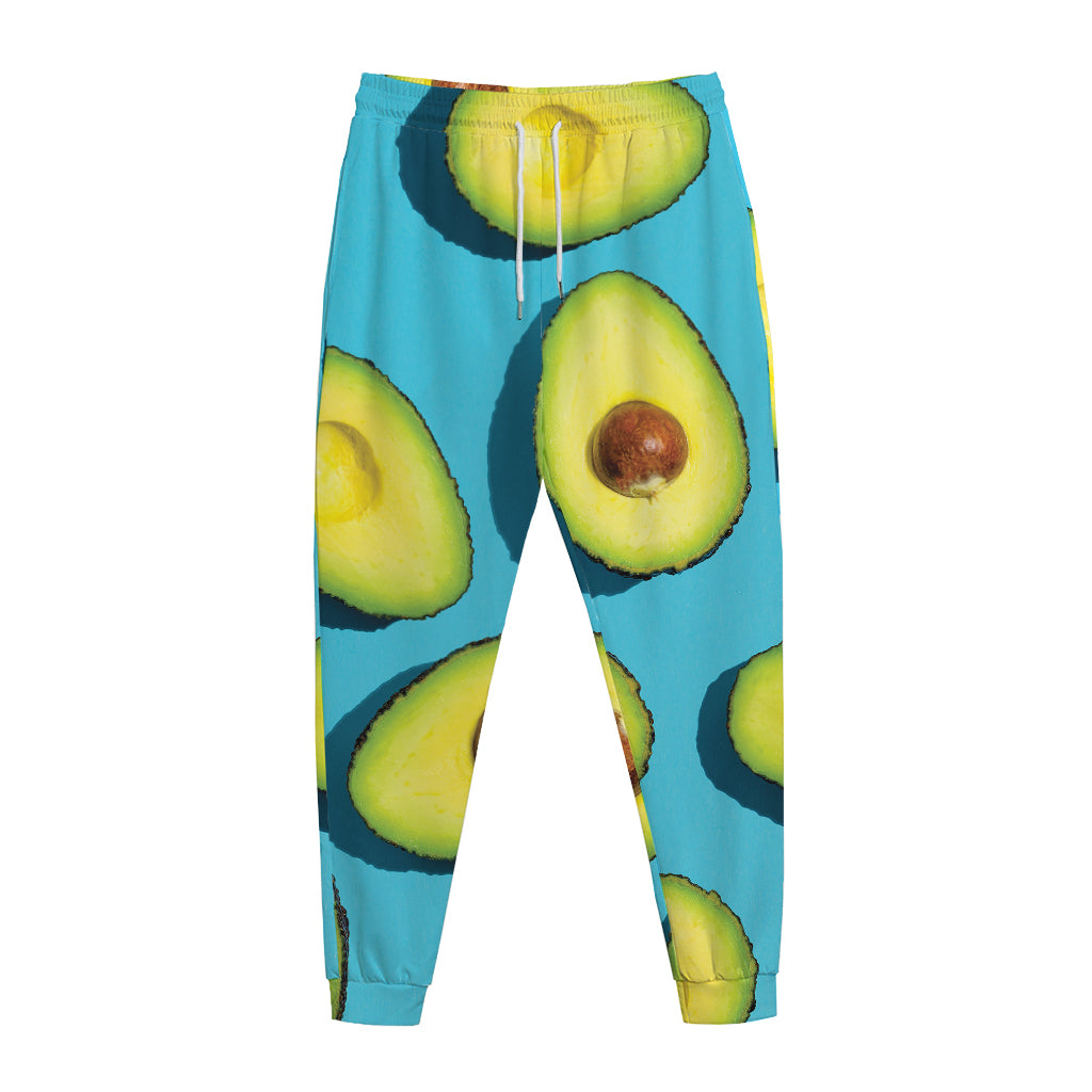 Avocado Cut In Half Print Jogger Pants