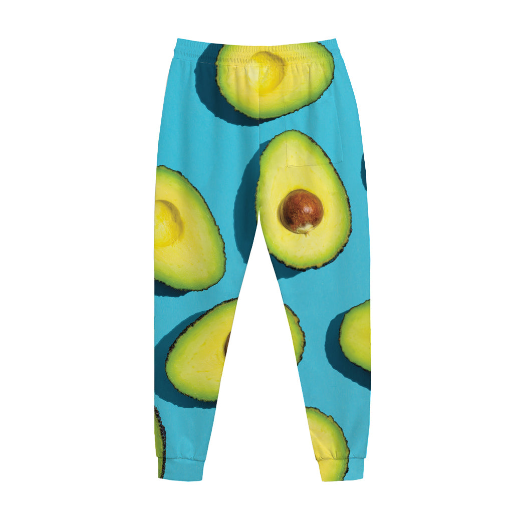 Avocado Cut In Half Print Jogger Pants