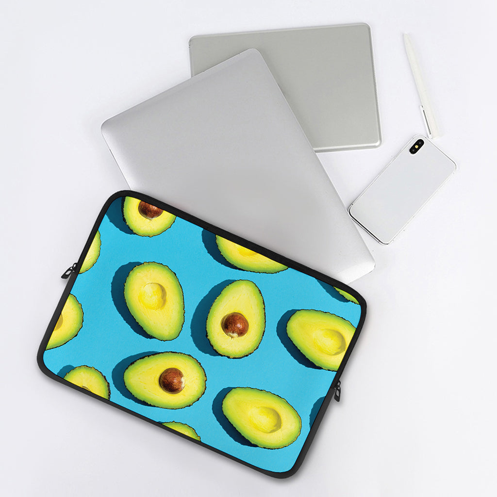 Avocado Cut In Half Print Laptop Sleeve