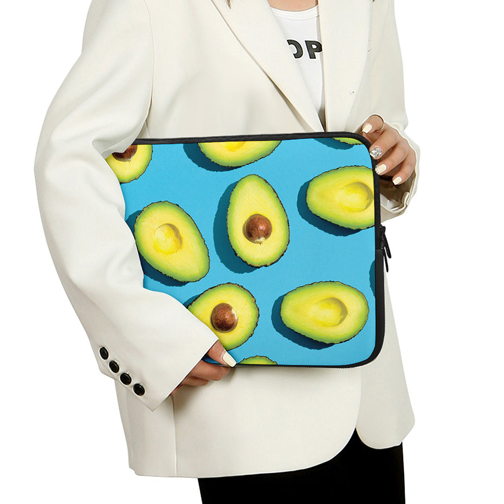 Avocado Cut In Half Print Laptop Sleeve