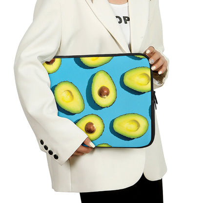 Avocado Cut In Half Print Laptop Sleeve