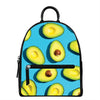 Avocado Cut In Half Print Leather Backpack