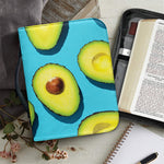 Avocado Cut In Half Print Leather Bible Cover