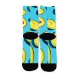 Avocado Cut In Half Print Long Socks