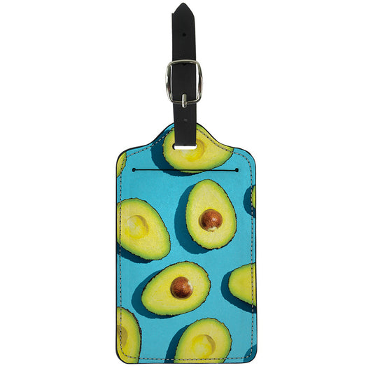 Avocado Cut In Half Print Luggage Tag