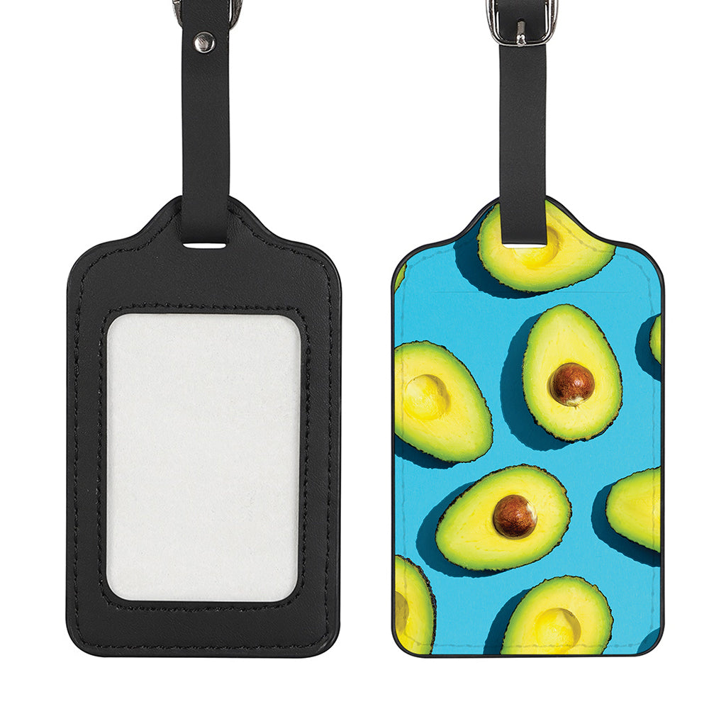 Avocado Cut In Half Print Luggage Tag