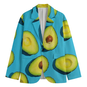 Avocado Cut In Half Print Men's Blazer