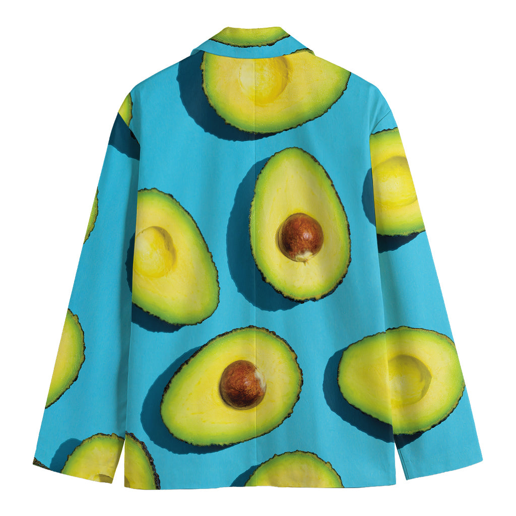 Avocado Cut In Half Print Men's Blazer