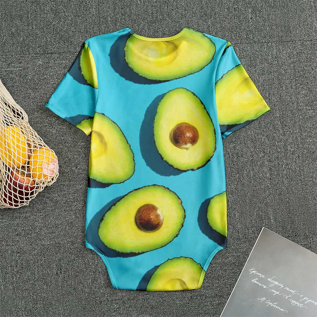 Avocado Cut In Half Print Men's Bodysuit