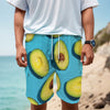 Avocado Cut In Half Print Men's Cargo Shorts