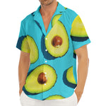 Avocado Cut In Half Print Men's Deep V-Neck Shirt