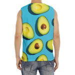 Avocado Cut In Half Print Men's Fitness Tank Top