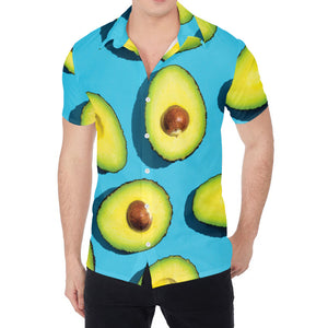 Avocado Cut In Half Print Men's Shirt