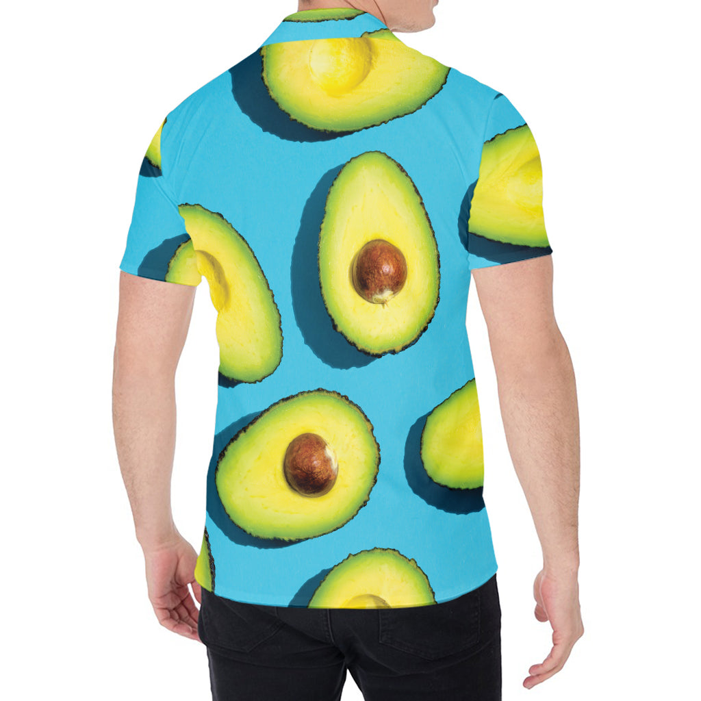 Avocado Cut In Half Print Men's Shirt