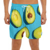 Avocado Cut In Half Print Men's Split Running Shorts