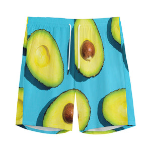 Avocado Cut In Half Print Men's Sports Shorts