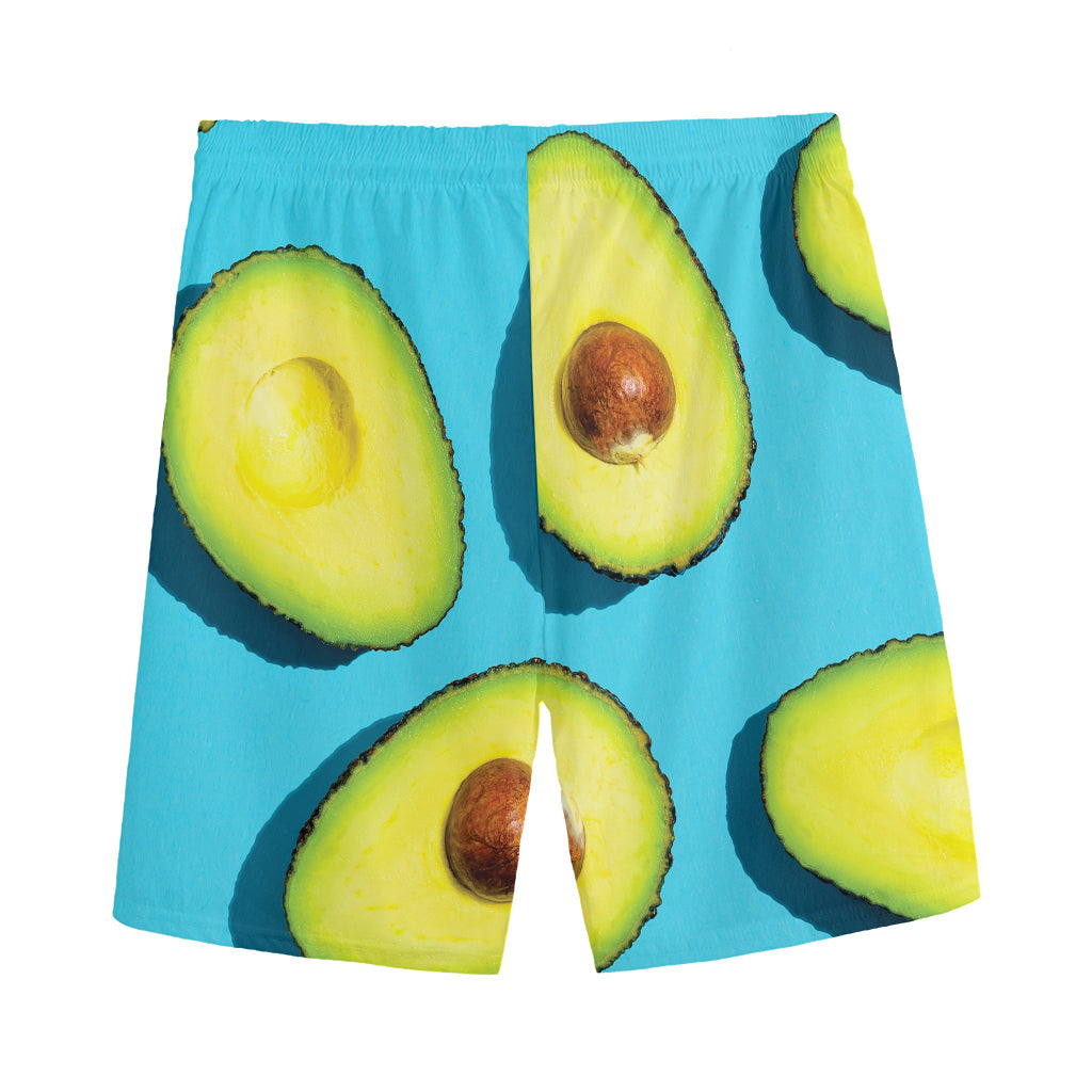 Avocado Cut In Half Print Men's Sports Shorts