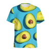 Avocado Cut In Half Print Men's Sports T-Shirt