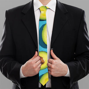 Avocado Cut In Half Print Necktie