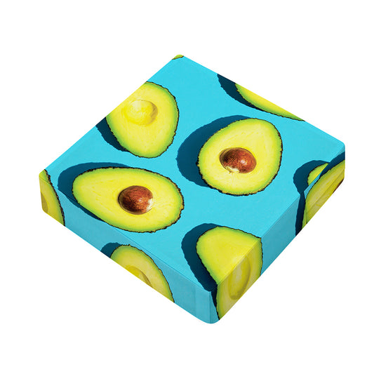 Avocado Cut In Half Print Outdoor Seat Cushion Cover