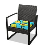 Avocado Cut In Half Print Outdoor Seat Cushion Cover