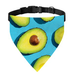 Avocado Cut In Half Print Over The Collar Dog Bandana