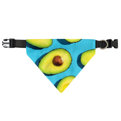 Avocado Cut In Half Print Over The Collar Dog Bandana