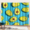 Avocado Cut In Half Print Pencil Pleat Curtains