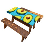 Avocado Cut In Half Print Picnic Table Cover