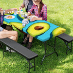 Avocado Cut In Half Print Picnic Table Cover