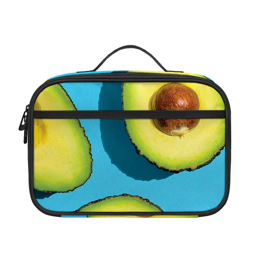 Avocado Cut In Half Print Portable Lunch Bag