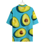 Avocado Cut In Half Print Rayon Hawaiian Shirt