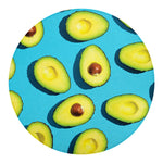 Avocado Cut In Half Print Round Blanket