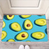 Avocado Cut In Half Print Rubber Doormat