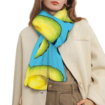 Avocado Cut In Half Print Scarf