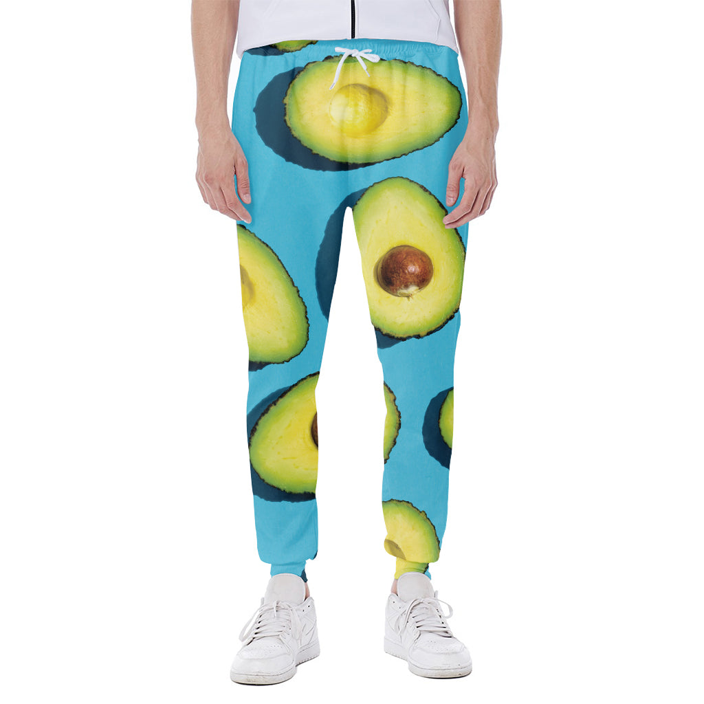 Avocado Cut In Half Print Scuba Joggers