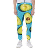 Avocado Cut In Half Print Scuba Joggers