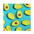 Avocado Cut In Half Print Silk Bandana