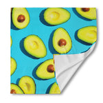 Avocado Cut In Half Print Silk Bandana