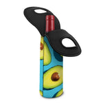 Avocado Cut In Half Print Single Neoprene Wine Tote
