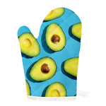 Avocado Cut In Half Print Single Oven Mitt