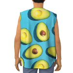 Avocado Cut In Half Print Sleeveless Baseball Jersey